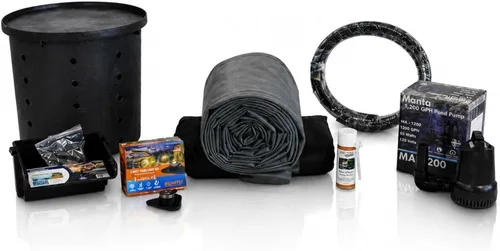 Vista 7 de HALF OFF PONDS - Simply Waterfalls 1200 Kit de cascada libre de estanque - Revestimiento de PVC de 5 pies por 10 pies, bomba de agua de la serie