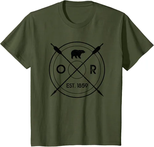 Vista 11 de Oregon Beaver State Bear OR Est. 1859 - Camiseta de regalo, gris, S