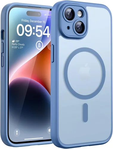 Vista 84 de TOCOL Funda para iPhone 11, compatible con Magsafe, protección completa de cámara, imanes integrados, protección contra caídas, funda translúcida