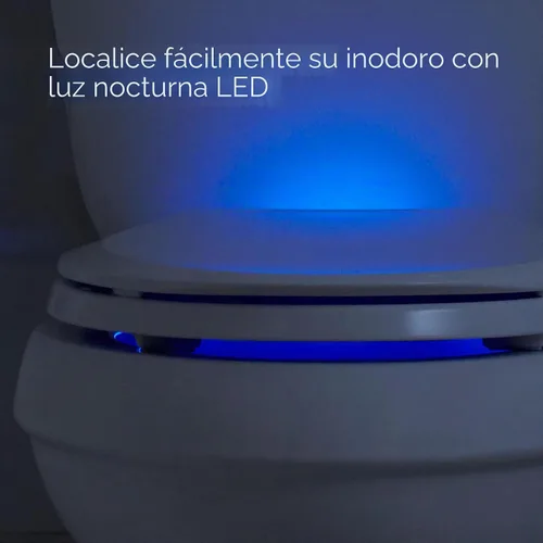 Vista 7 de KOHLER CACHET® Nightlight Asiento de Inodoro de Cierre Suave Alargado, ReadyLatch®, Herrajes Grip-Tight, Blanco