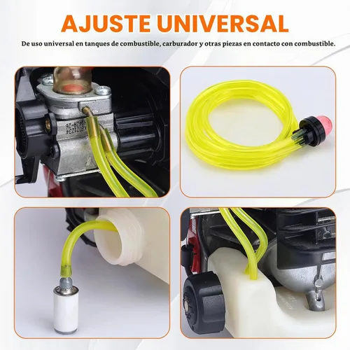 Vista 7 de HIPA manguera para combustible de 10 pies para motores comunes de 2 ciclos