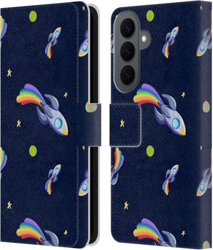 Vista 210 de Head Case Designs Officially Licensed Carla Morrow Colorful Space Dice Patterns Leather Wallet Case Compatible with Samsung Galaxy A07 4G