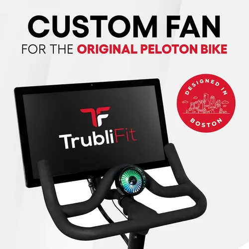 Vista 3 de TrubliFit Ventilador para Bicicleta Peloton y Cinta de Correr Peloton – Accesorios para Peloton – Compatible con Bicicleta Original, Bicicleta+