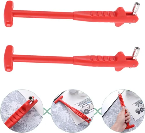 Vista 8 de Tire Valve Stem Puller Tool 2pcs Set Plastic Car Tire Repair Tool Valve Core Removal Installer
