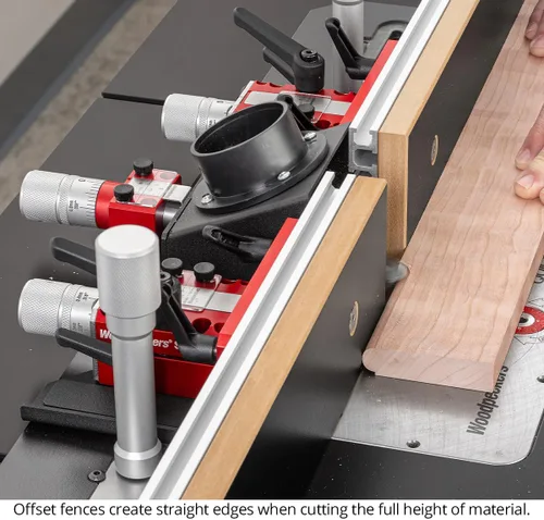 Vista 7 de Woodpeckers SF-PRO - Valla universal de mesa de enrutador de 36 pulgadas, fabricada en Estados Unidos, microajuste de 3 vías, se adapta a la mayoría