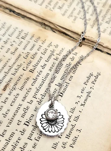 Vista 18 de Birth Month Flower and Birthstone Necklace