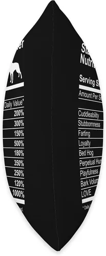 Vista 2 de Funny Sayings for Stafford Staffy Lovers Dog Dad Staffordshire Bull Terrier Información nutricional Lover Dog Mom - Almohada de 16 x 16 pulgadas