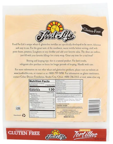 Vista 2 de Tortillas de arroz integral FOOD FOR LIFE, 12 onzas