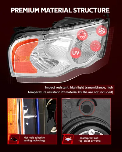 Vista 3 de Torchbeam - Conjunto de faros delanteros de repuesto para 2002-05 Ram 1500/2003-05 Ram 2500 3500