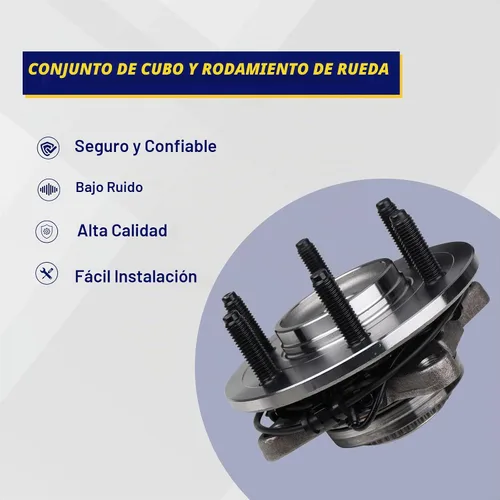 Vista 6 de KUSATEC 515043 Cojinete de rueda delantera y conjunto de cubo