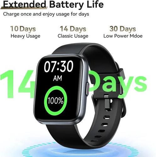 Vista 6 de Relojes inteligentes para hombres (Android/iPhones), más de 120 modos deportivos con monitor de ritmo cardíaco, monitor de ritmo cardíaco