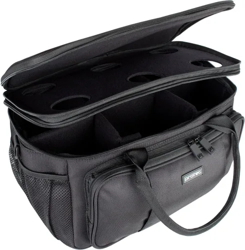 Vista 9 de Protec Bolsa de silencio doble trompeta con paredes Moduar y soporte para silenciar (Modelo M410)