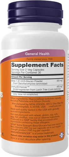 Vista 2 de Beta-Glucans con ImmunEnhancer - 60 cápsulas, 733739030337, 60, 1, 1