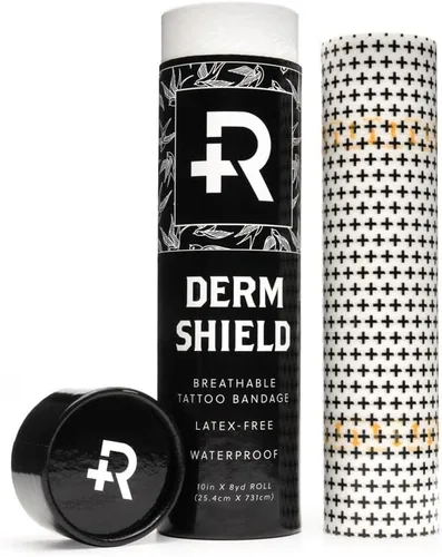 Vista 10 de Recovery Derm Shield - Rollo de vendas para el cuidado posterior de tatuajes, adhesivas, transparentes e impermeables