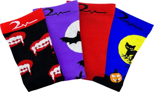 Vista 3 de Calcetines de compresión extra suaves con diseño navideño