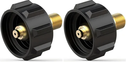 Vista 9 de onlyfire 5040 QCC1 Acme Nut Adaptador de montaje de gas propano con rosca macho de 1/4 pulgadas, latón
