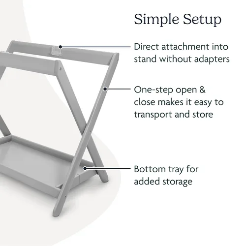 Vista 3 de UPPAbaby Soporte para moisés, gris