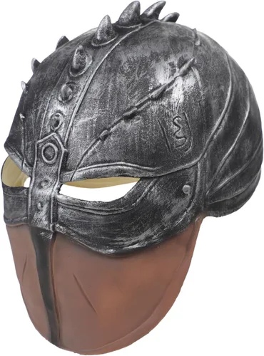Vista 8 de Casco de dragón de Halloween, máscara de cara completa vikingo para adultos
