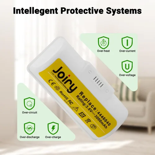 Vista 6 de Joiry Paquete de 2 baterías de repuesto de iones de litio de 3.6 V 3000 mAh compatibles con iRobot Braava Jet 240 Robots de mopa de piso