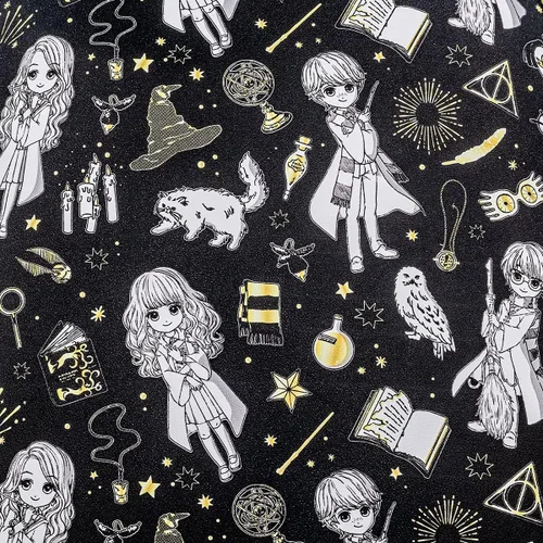 Vista 4 de Loungefly Harry Potter Magical Elements - Bolso cruzado estampado, Multi