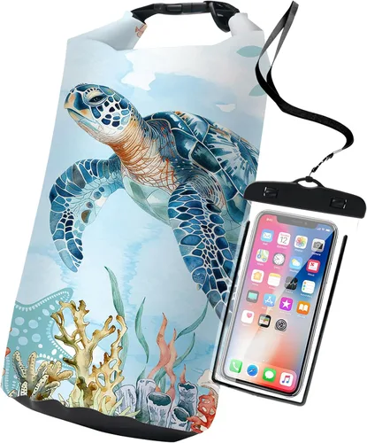 Vista 9 de Bolso impermeable y flotante de Cliduli, mochila impermeable enrollable azul pequeña de 2L/5L/10L/20L/30L/40L, bolsas flotantes ligeras para kayak