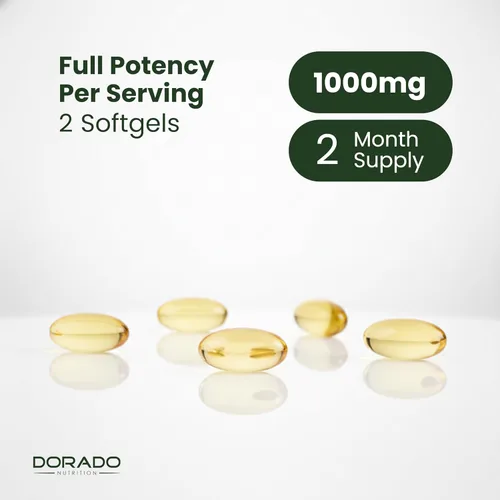 Vista 8 de Aceite de algas vegano Omega 3 (60 cápsulas blandas) DHA EPA a base de plantas, de origen sostenible, sin carragenina, sin OMG, salud del corazón