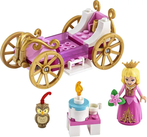 Vista 2 de LEGO Disney Aurora's Royal Carriage 43173 Kit de construcción de princesa creativa, nuevo 2020 (62 piezas)