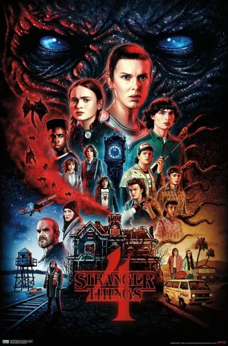 Vista 20 de Trends International Netflix Stranger Things: Season 4 - Póster de pared de una hoja, 14.725 x 22.375 pulgadas, versión enmarcada de madera