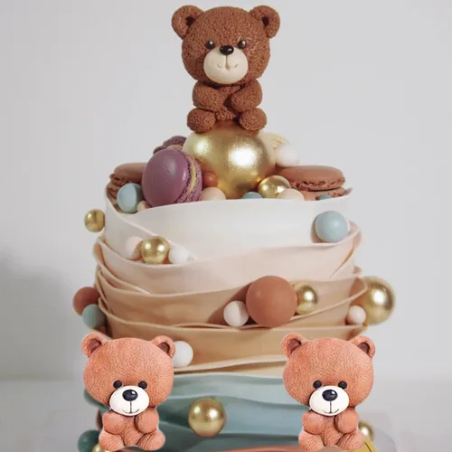 Vista 5 de Oso de peluche Fondant Moldes de silicona para oso para decoración de tartas, decoración de cupcakes, caramelo y goma de mascar de chocolate