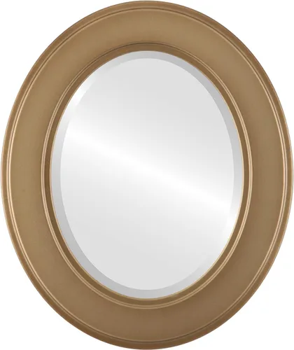 Vista 21 de ovalandroundmirrors. com Oval Espejo biselado en un estilo Montreal champaña Oro marco