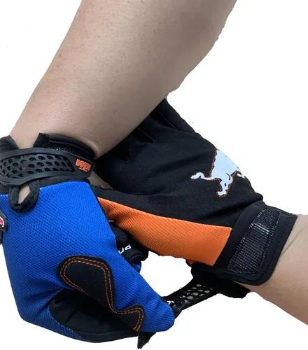 Vista 4 de Bull - Guantes antideslizantes de ciclismo para motociclismo, ciclismo, dedos completos, todoterreno, para hombres, mujeres y montañismo
