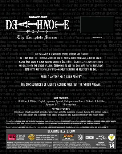 Vista 3 de Death Note: Complete Series Standard Edition (Blu-ray)