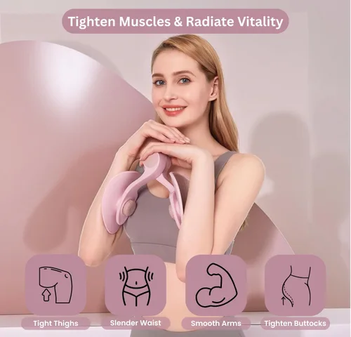 Vista 3 de 1. Ejercitador de muslos Kegel Trainer para mujeres y hombres, dispositivo muscular del suelo pélvico, rehabilitación posparto, tóner interno