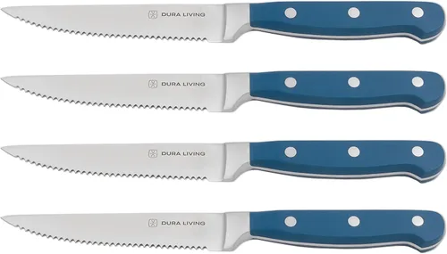Vista 16 de DURA LIVING Juego de 2 cuchillos de cocina de alta calidad, cuchillo utilitario ultraafilado de 5 pulgadas y cuchillo de pelar de 3.5 pulgadas