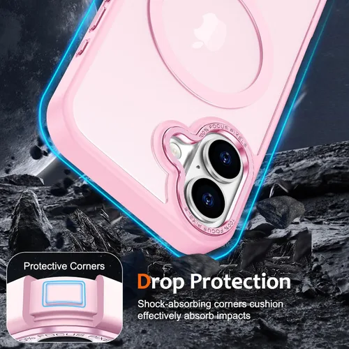 Vista 1023 de Anuck - Funda magnética para iPhone 11 compatible con MagSafe, carcasa trasera mate translúcida dura, borde de TPU, delgada, resistente a impactos