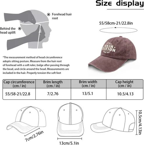 Vista 3 de Hat Could be a Train Station Kinda Day Dad Hat, Vintage Baseball Cap for Women