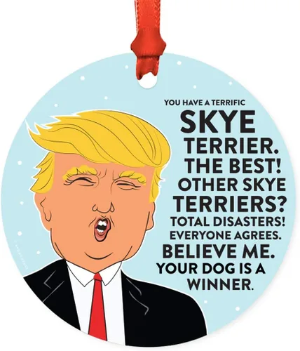 Vista 77 de Andaz Press - Adorno para árbol de Navidad con diseño de perro con texto en inglés "You Have a Terrific Affenpinscher" (MDF)