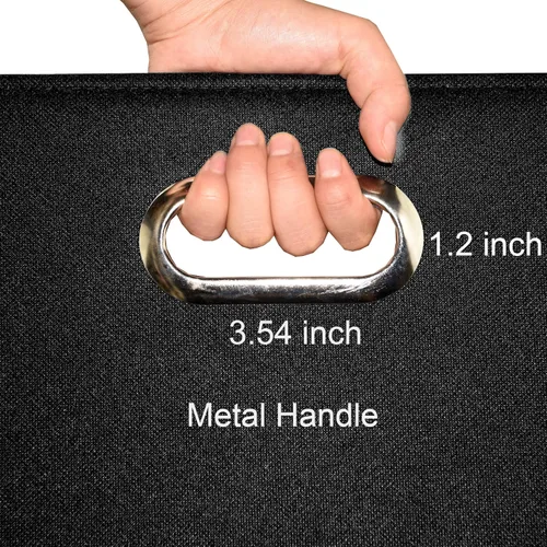 Vista 5 de Cesta de lavandería plegable grande con bolsa de lavandería, tela duradera de alta calidad, tabla de plástico, tamaño extragrande, cesta de ropa