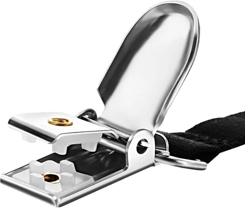 Vista 3 de Boao 12 piezas de clips para sábanas de cama, correas para esquinas de sábanas, soporte ajustable para colchón, clips elásticos para sujetar Negro