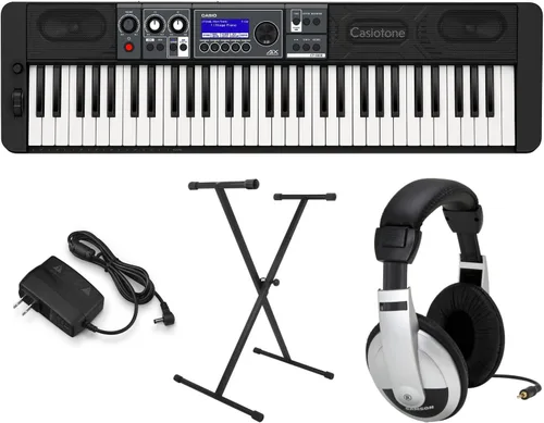 Vista 4 de Casio Paquete educativo CTS500 con soporte y software de instrucción eMedia, adaptador de CA y auriculares