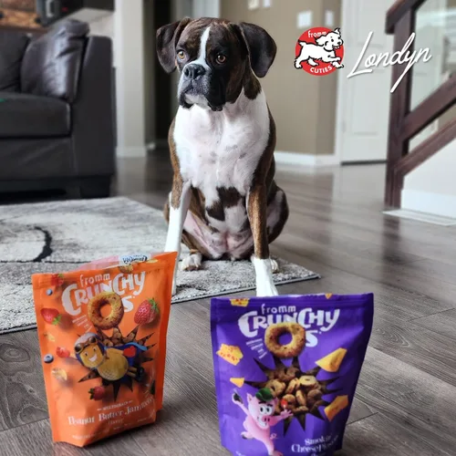 Vista 10 de Fromm Crunchy Os Bacon Blasters - Golosinas para perros con sabor a tocino, golosinas crujientes prémium para perros, receta de tocino, 6 onzas