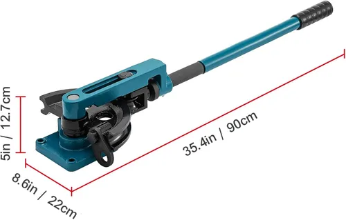 Vista 8 de Happybuy Juego manual del doblador del tubo del tubo 3/8" a 1" W/muere para el trabajo del metal, acero