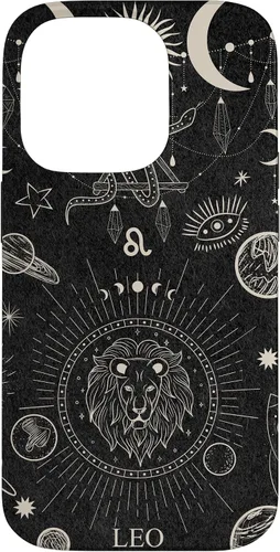 Vista 17 de Galaxy Zodiac Sign Astrological Celestial Aesthetic Leo Case for iPhone 17