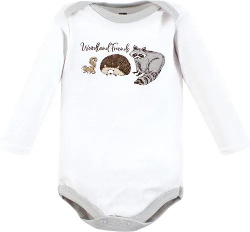 Vista 57 de Hudson Baby baby-boys Cotton Long-sleeve Bodysuits 5-pack