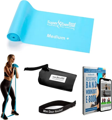Vista 12 de Resistance Bands for Working Out 7Ft Long Resistance Bands Super Exercise Bands with Carry Pouch and Door Anchor I Latex Free Workout Bands