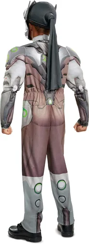 Vista 2 de Disguise Genji - Disfraz clásico para niños gris talla 4-6