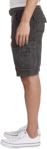 Vista 4 de Unionbay Survivor pantalones cortos de cargo con cinturón para hombre