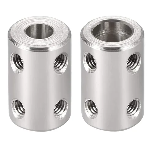 Vista 6 de TA-VIGOR Tornillo de acoplamiento de eje de 0.197 in a 0.197 in, D14 mm x L22 mm de diámetro de acero inoxidable rígido acoplador de eje conector