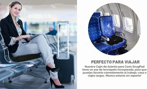 Vista 7 de cojín de asiento ortopédico de coxis de espuma viscoelástica para dolor de espalda, ciática y coxis, reduce el dolor de ciática y coxis, ideal