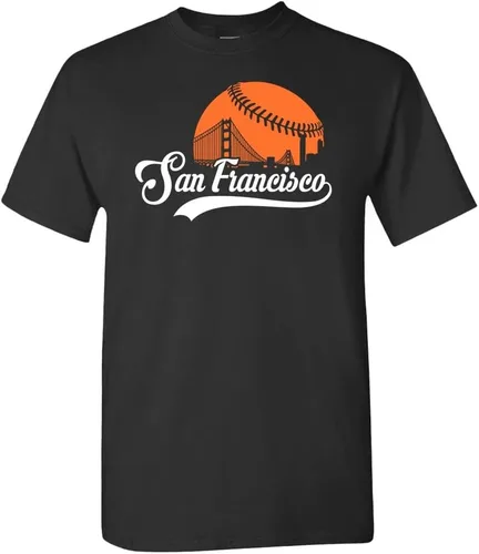 Vista 32 de Xtreme Apparrel Cityscape Skyline - Camiseta para hombre para fanáticos del béisbol
